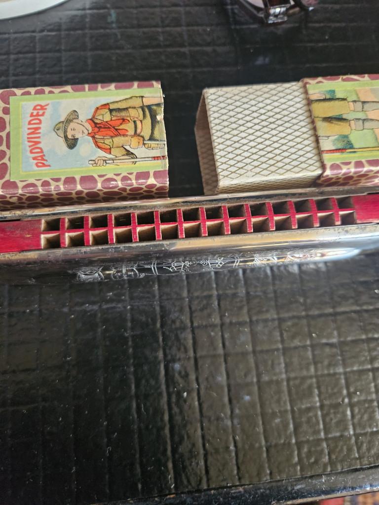 Antieke mondharmonica Hohner, Muziek en Instrumenten, Blaasinstrumenten | Mondharmonica's, Gebruikt, Overige typen, Ophalen of Verzenden