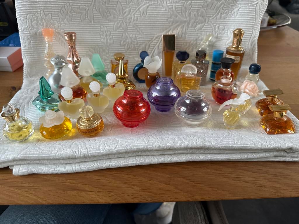 Parfum Miniaturen Collectie: Paco Rabanne, Dior, YSL, Dali, Ophalen of Verzenden, Gebruikt