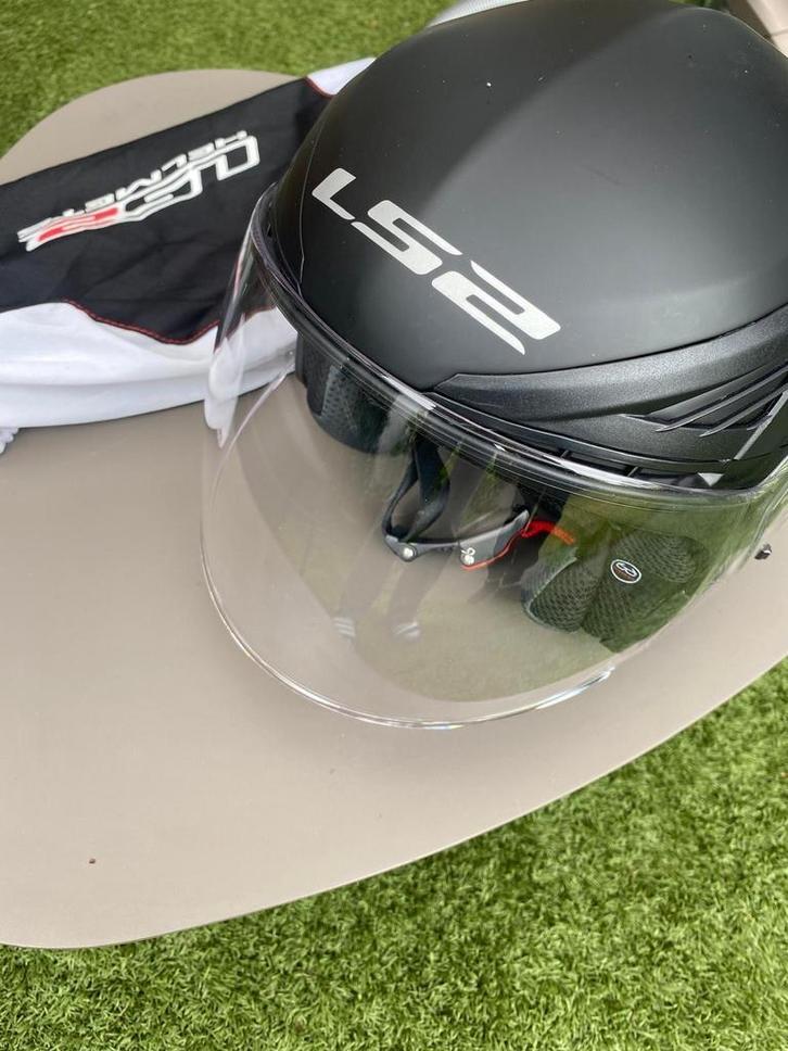 LS2 Motorhelm - Zwart, Overige merken, Dames, Jethelm, Ophalen of Verzenden