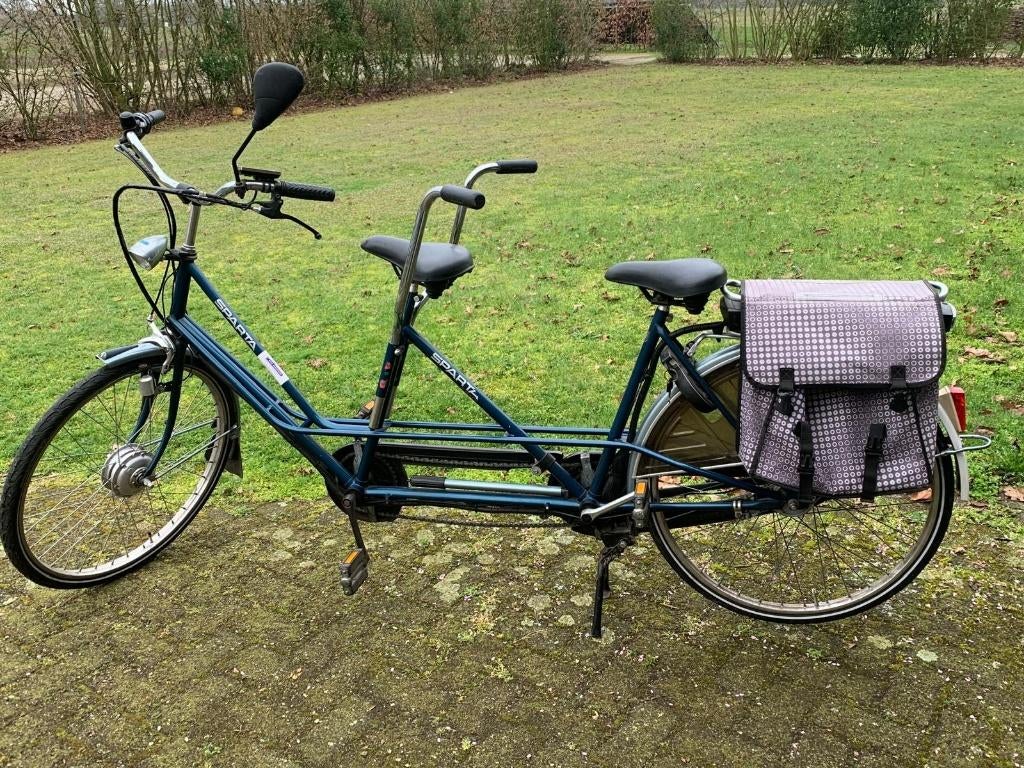 Tandem, electrisch, Fietsen en Brommers, Fietsen | Tandems, Ophalen, Minder dan 10 versnellingen, Sparta, Gebruikt