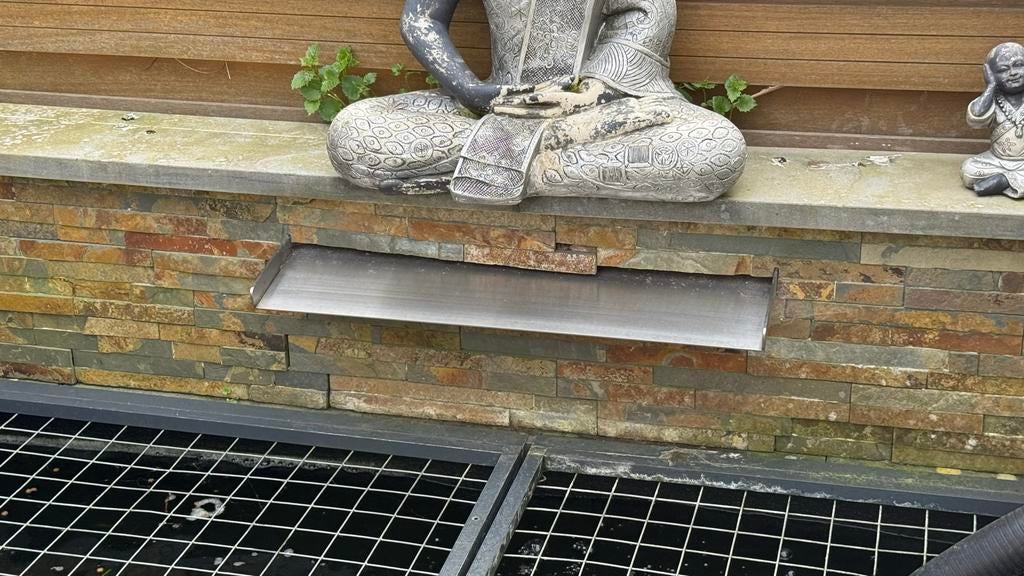 RVS Waterval 60x24 cm - Erg mooi waterornament, Ophalen, Gebruikt, Rvs, Waterval