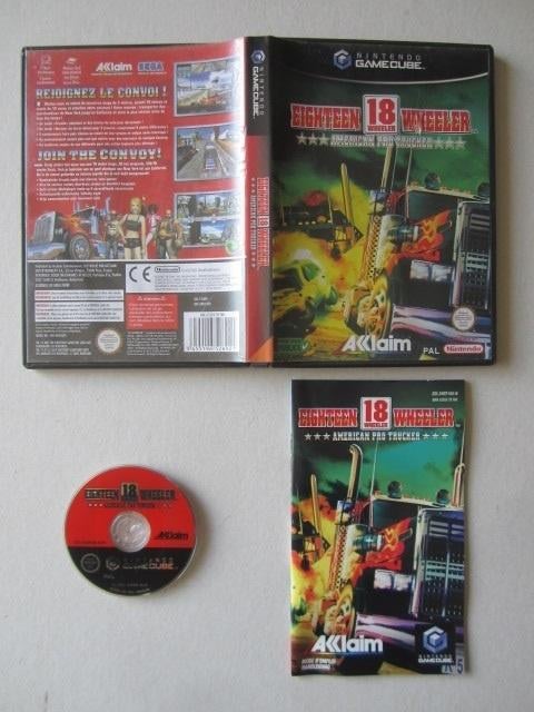 18 Eighteen Wheeler Nintendo Gamecube, Spelcomputers en Games, Games | Nintendo GameCube, Gebruikt, 1 speler, Racen en Vliegen