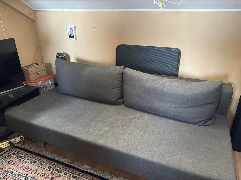 Gratis bedbank, Huis en Inrichting, Ophalen, Gebruikt, Tweepersoons, Overige maten