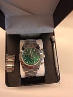 Seitona zilver groen horloge bijna nieuw! SEIKO, Ophalen of Verzenden, Zo goed als nieuw