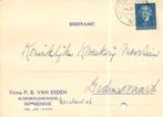 Firma P.B. van Eeden, Noordwijk - 02.1953 - briefkaart, Ophalen of Verzenden, Briefkaart