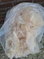 Zak ruwe wol Bleu du Maine schaap,  voor spinnen, Ophalen of Verzenden, Nieuw, Spinwol
