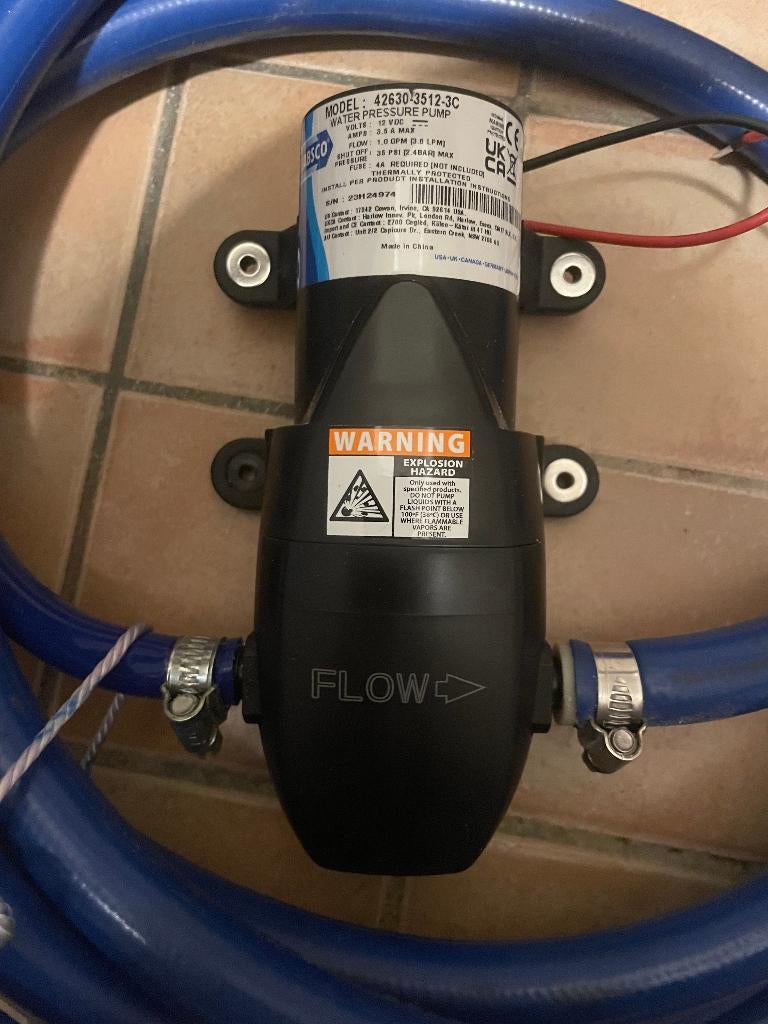 Jabsco Par-Max Water pomp voor boot of camper, Ophalen of Verzenden, Zo goed als nieuw