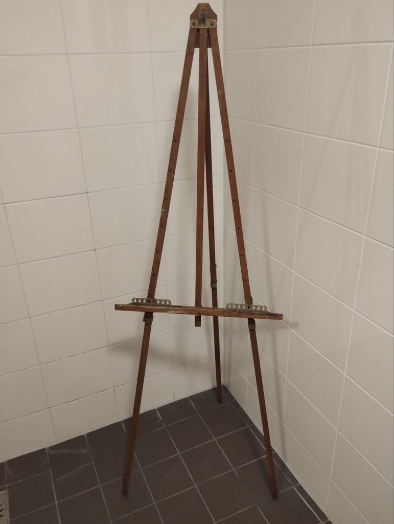 Antieke houten schildersezel, Ophalen of Verzenden