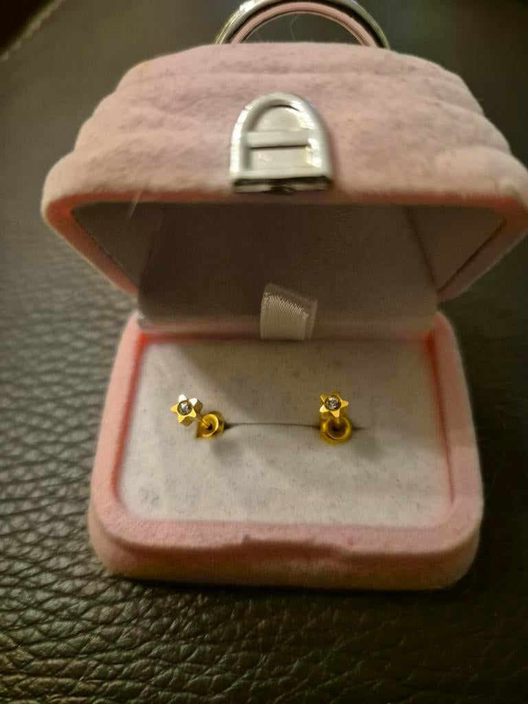 Goudkleurige knopjes (nieuw), Sieraden, Tassen en Uiterlijk, Kindersieraden, Ophalen of Verzenden, Nieuw, Goud, Oorbellen