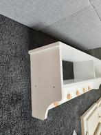 Mooie nieuwe witte kapstok met bamboe haken, Ophalen, Nieuw, Hout, Wandkapstok