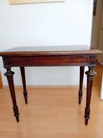 Vintage Speeltafel met Groen Vilt - Uitklapbaar, Ophalen of Verzenden