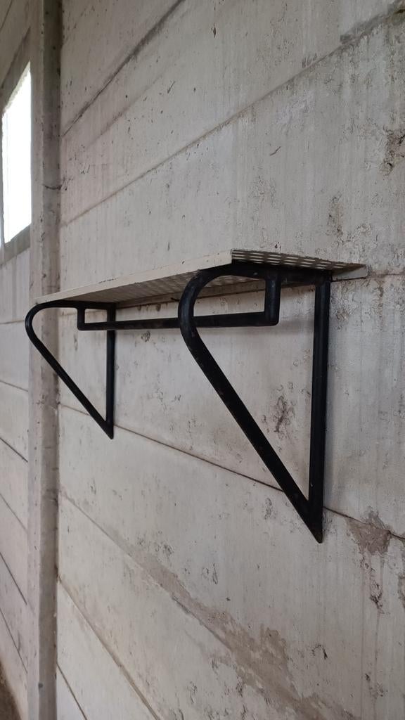 Jaren 50 industriële kapstok, Huis en Inrichting, Ophalen, Metaal, Wandkapstok, Minder dan 100 cm