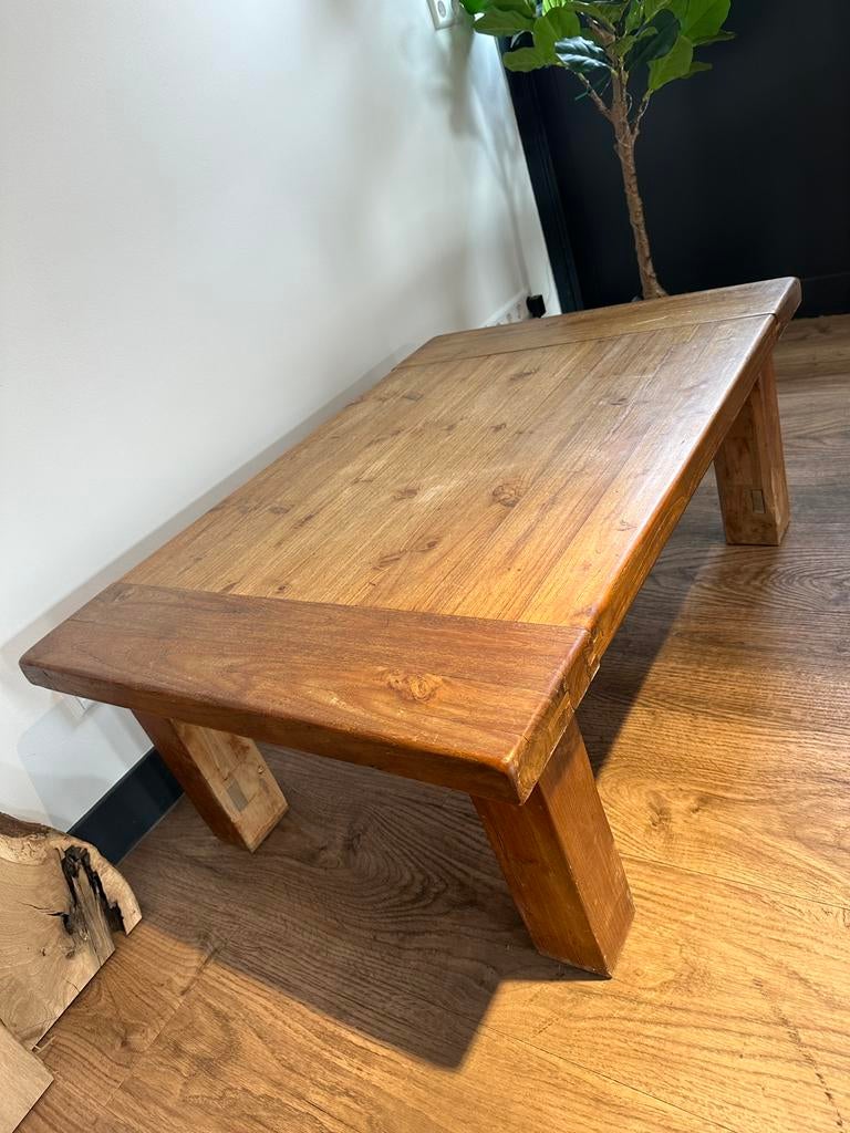 Teak salontafel 120x80cm hoogte 47cm, Huis en Inrichting, Tafels | Salontafels, Ophalen, 100 tot 150 cm, Teakhout, 50 tot 100 cm