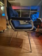 Twee Artifort stoelen denim selfridge, Huis en Inrichting, Stoelen, Ophalen, Gebruikt, Twee, Blauw