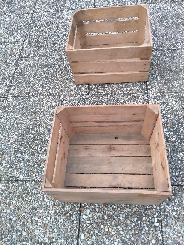 Twee houten decoratie kisten zie omschrijving  en foto, s, Ophalen, Minder dan 50 cm, Minder dan 50 cm