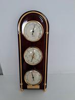 Mooi vintage houten weerstation, Audio, Tv en Foto, Weerstations en Barometers, Ophalen of Verzenden, Gebruikt