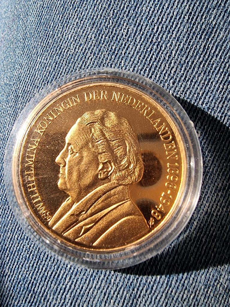 Herdenkingsmunt Koningin Wilhelmina 1898-1948, Postzegels en Munten, Ophalen of Verzenden, Koningin Wilhelmina, Overige waardes