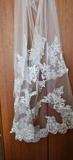 Witte sluier met kant, Ophalen of Verzenden
