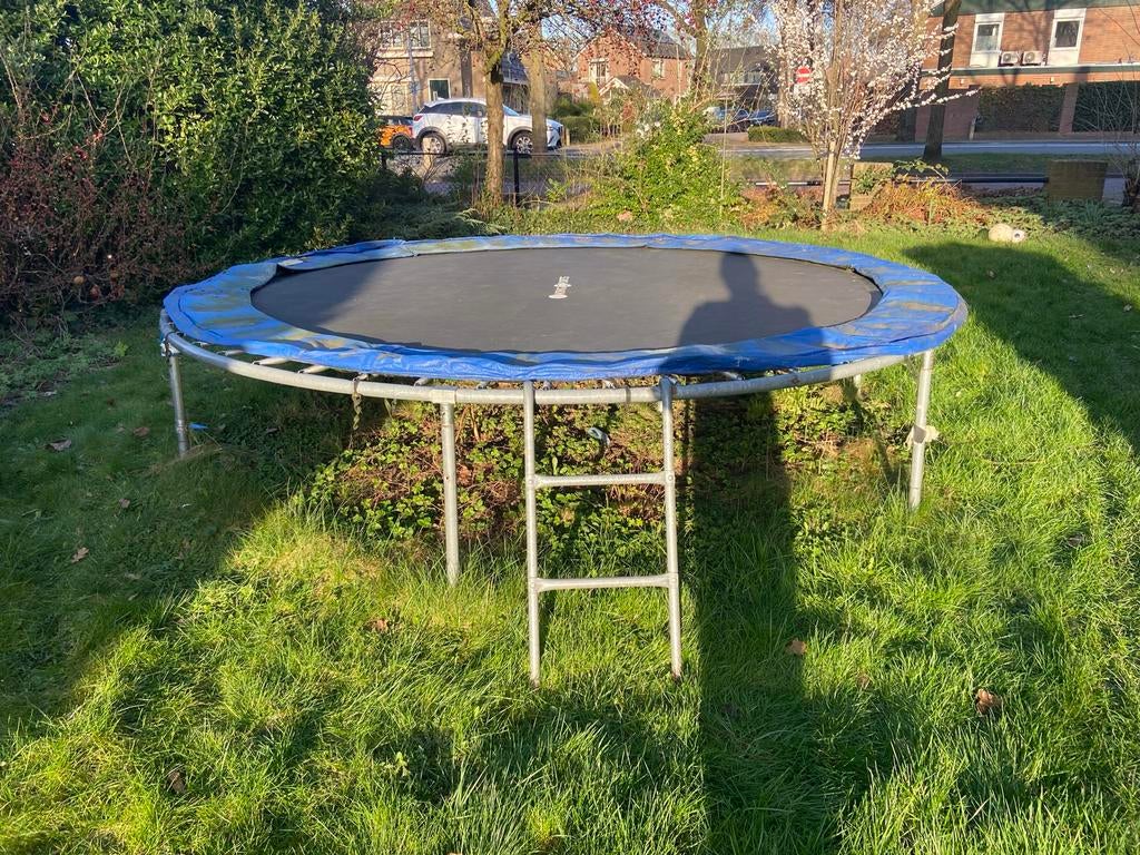 Trampoline Viking Sports 3m met trapje - Rand oud, Ophalen, Gebruikt