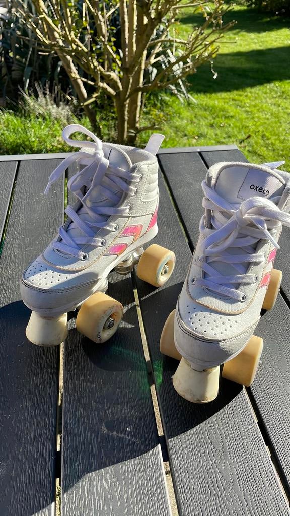 Oxelo decathlon rolschaatsen maat 32, Kinderen en Baby's, Ophalen, Zo goed als nieuw