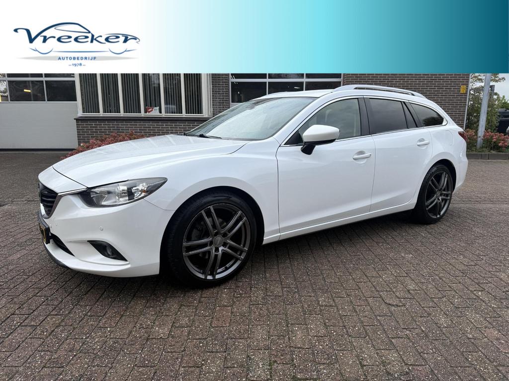 Mazda 6 Sportbreak 2.0 HP TS+ Skylease | stoel verwarming, Auto's, Mazda, Stof, Gebruikt, 680 kg, 4 cilinders