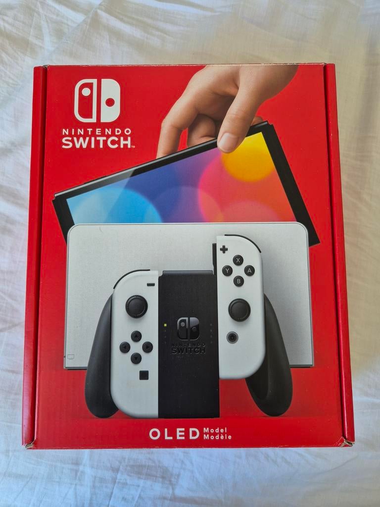 Nintendo Switch OLED met 2 gesealde Dragon Ball Z games, Ophalen, Zo goed als nieuw, Switch OLED, Met games