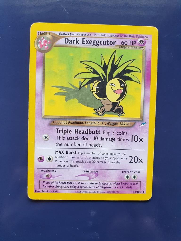 Dark Exeggutor 33/105 pokemon kaart, Ophalen of Verzenden