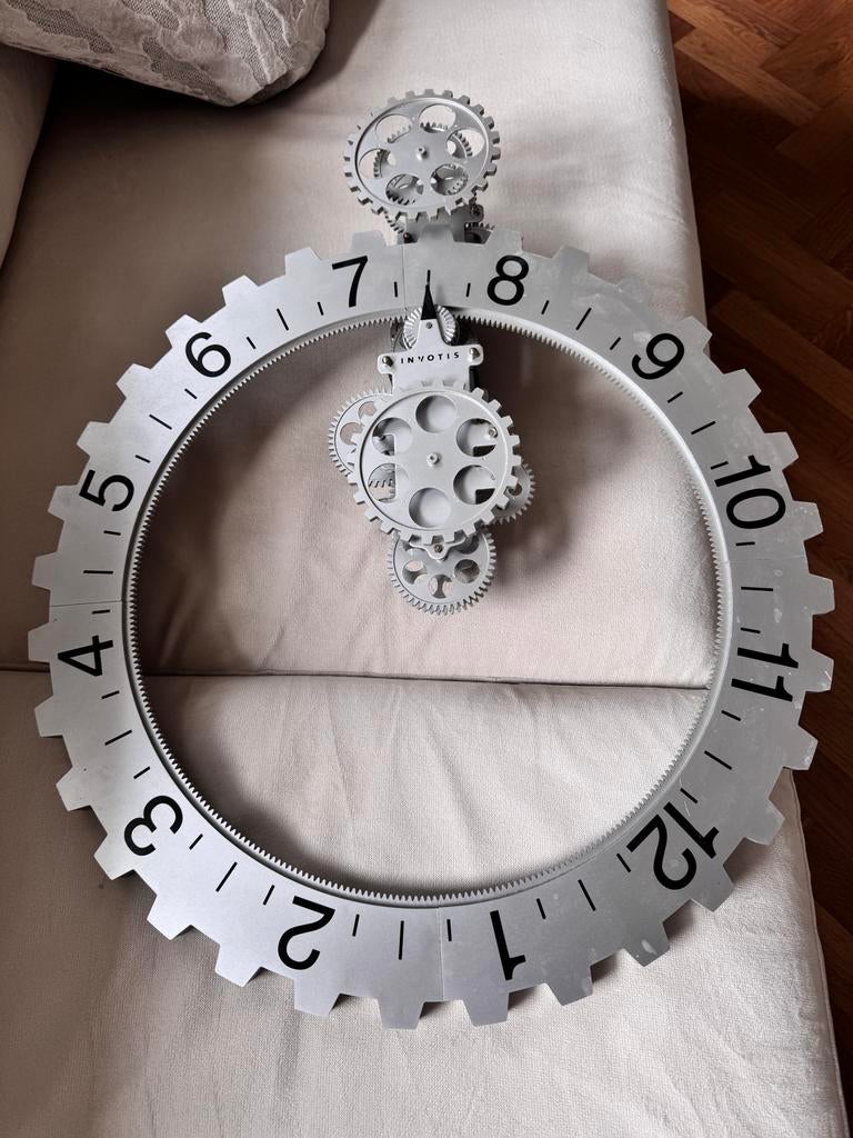 Bijzondere Design klok, werk uitstekend, Ophalen of Verzenden, Gebruikt, Analoog, Wandklok