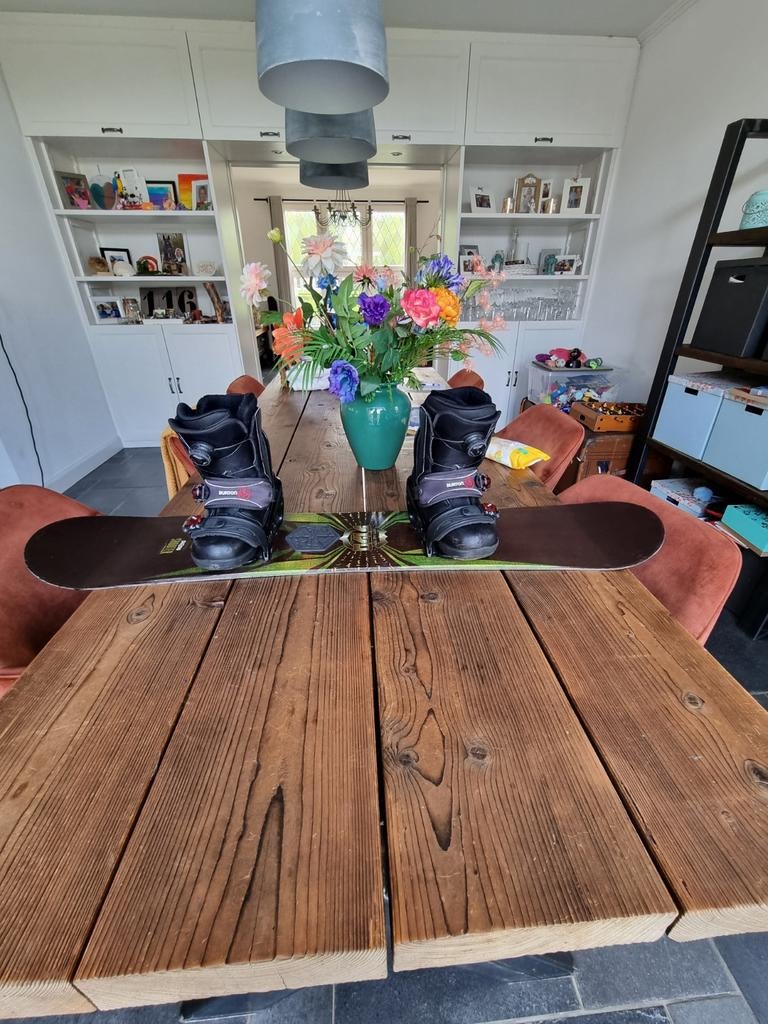 5150 Snowboard 128 met Burton bindingen en K2 boots, Sport en Fitness, Ophalen of Verzenden, Gebruikt, Board