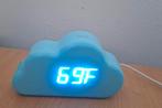 Leuke digitale wekker in wolkvorm - lichtblauw, Witgoed en Apparatuur, Wekkers, Ophalen of Verzenden