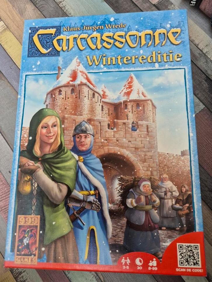 Carcassonne Wintereditie, Hobby en Vrije tijd, Gezelschapsspellen | Bordspellen, Zo goed als nieuw, Ophalen of Verzenden