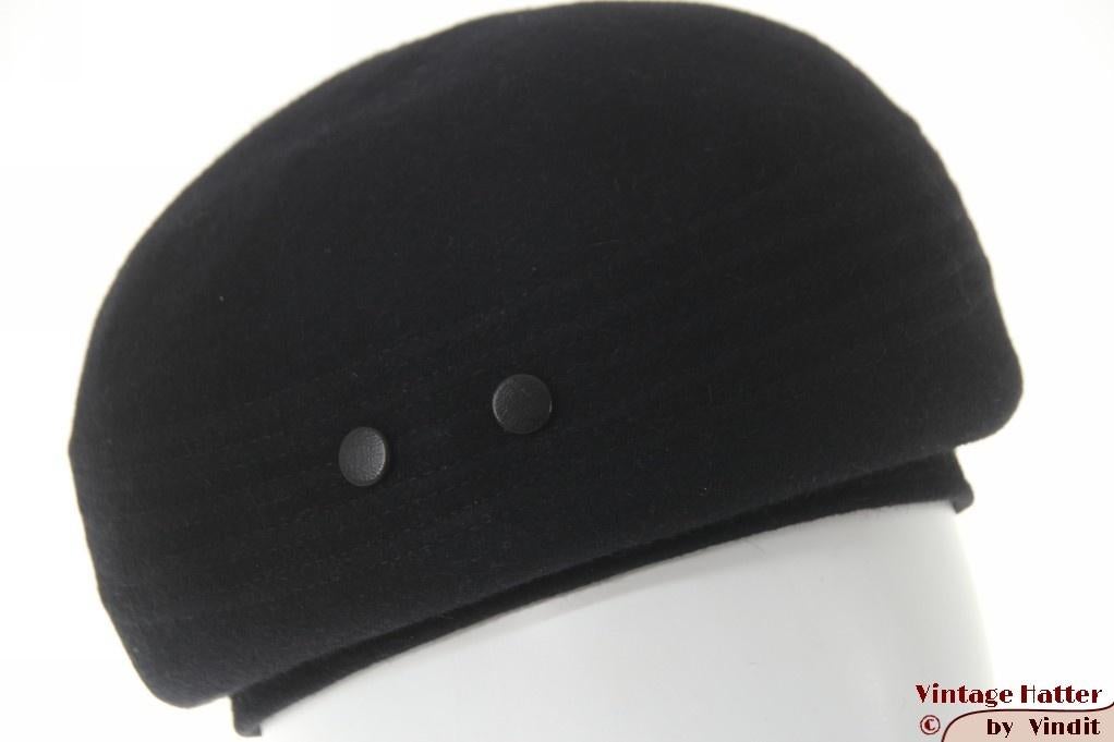 Vintage Dames cocktailhoed zwart vilt 56 gratis verzenden NL, Kleding | Dames, Hoeden en Petten, Zo goed als nieuw, Hoed, 56 of 57 cm (M, 7 of 7⅛ inch)
