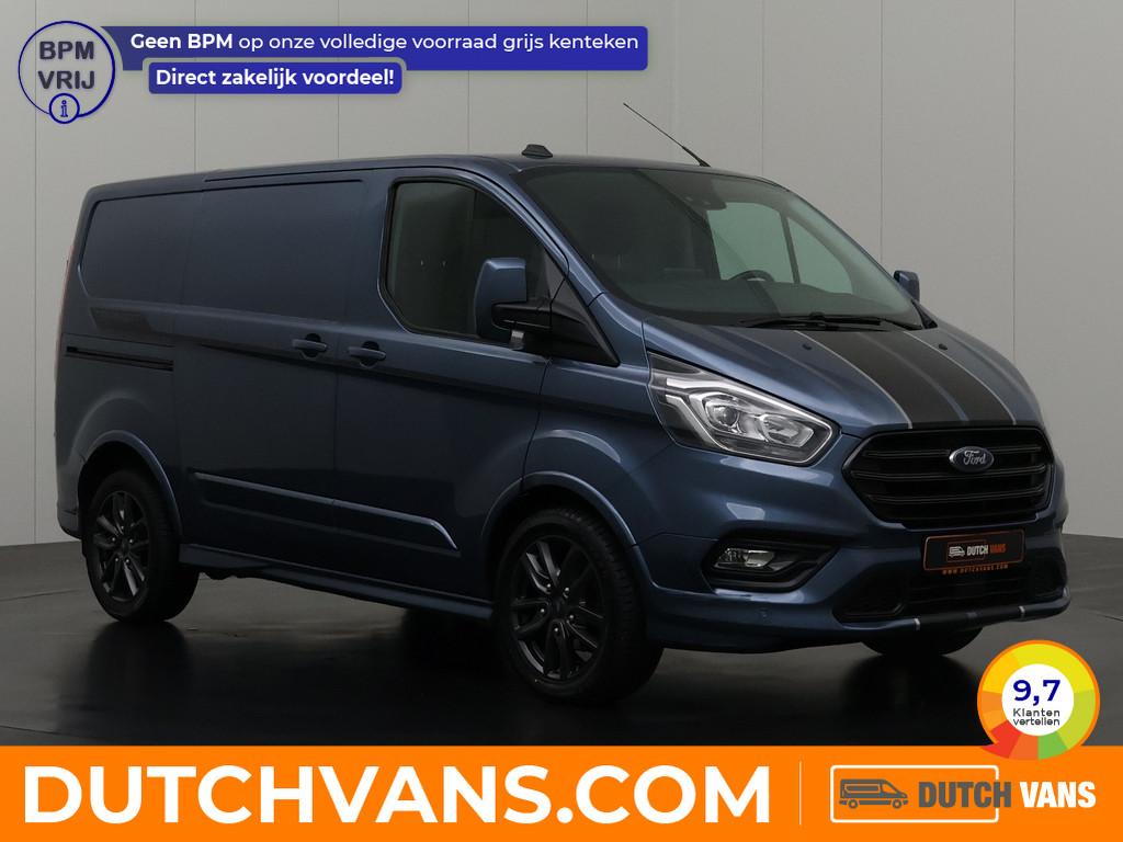 Ford Transit Custom 2.0TDCi 185PK Automaat Sport | Leder | N, Automaat, Stof, Gebruikt, Blauw