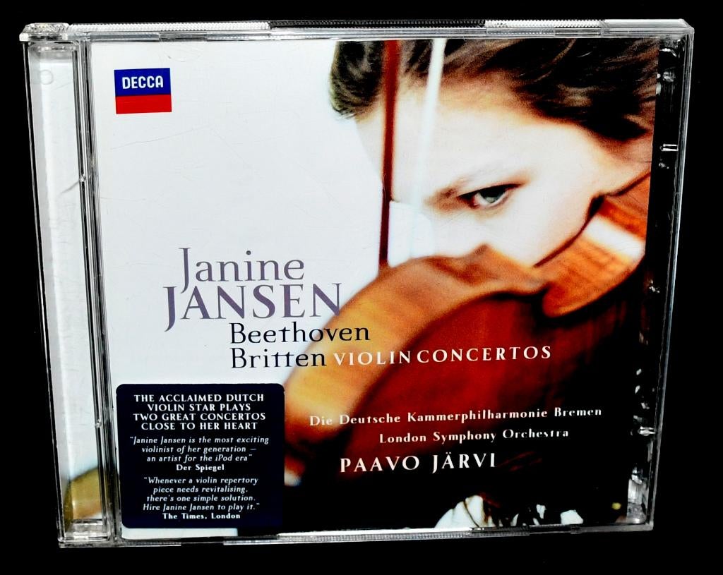 Janine Jansen - Beethoven - Britten - Violin Con. (CD + DVD), Verzenden, Classicisme, Zo goed als nieuw, Overige typen