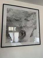 Ingelijste grote poster 123x123, Huis en Inrichting, Ophalen, Kunststof, Zo goed als nieuw, 100 tot 125 cm