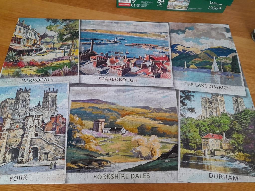 Falcon puzzel Engeland, Ophalen, 500 t/m 1500 stukjes, Zo goed als nieuw