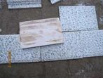 6m2 antieke metrotegels 12x18cm wit groen div randtegels, Ophalen
