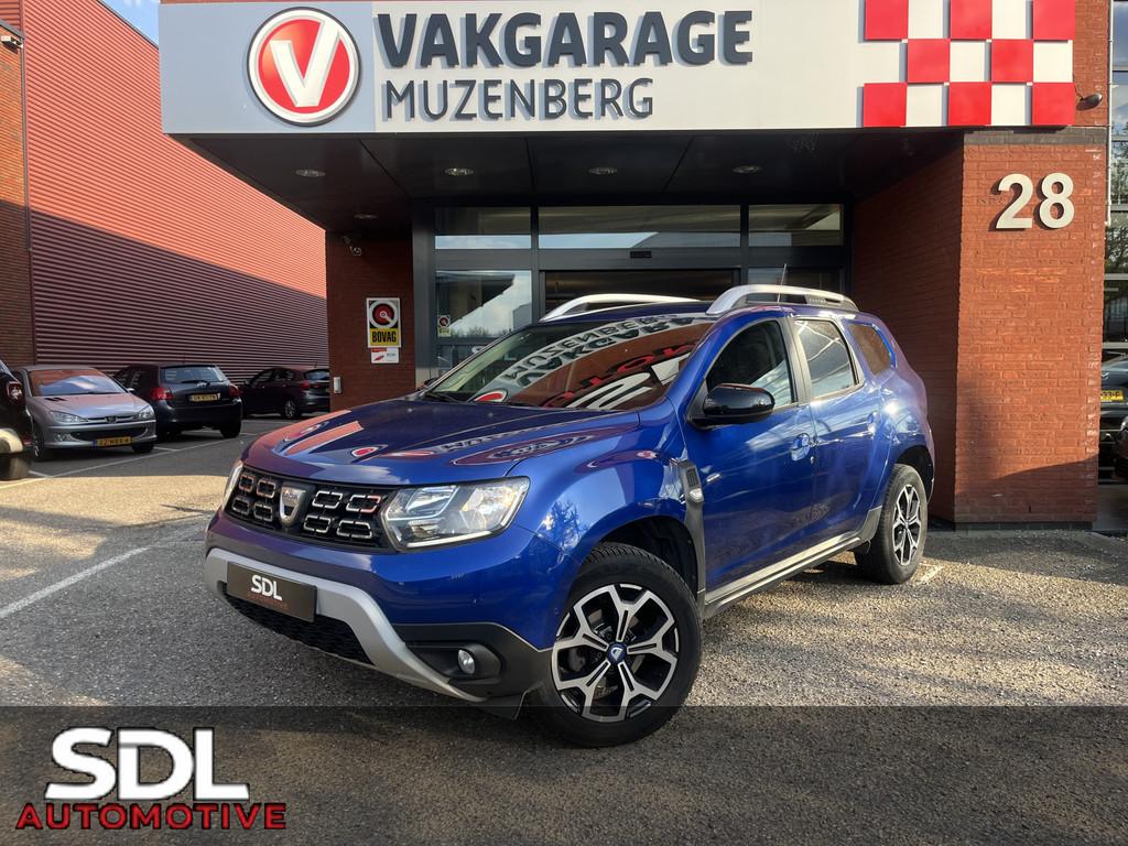 Dacia Duster 1.3 TCe Prestige // 360 CAMERA // DODEHOEK // C, Auto's, Dacia, Gebruikt, Zwart, 4 cilinders, Blauw