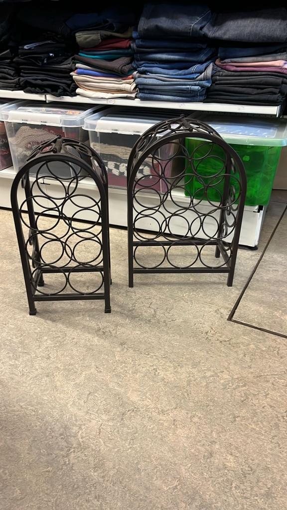 Te koop wijnrek, Huis en Inrichting, Ophalen, Gebruikt, 5 tot 15 flessen, Metaal