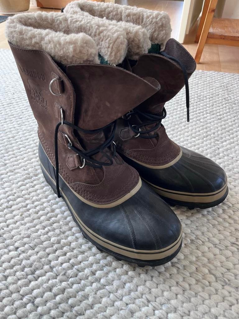 Sorel Caribou Waterproof Snowboots - Bruin/Zwart maat 47, Kleding | Heren, Schoenen, Zo goed als nieuw, Bruin, Ophalen of Verzenden