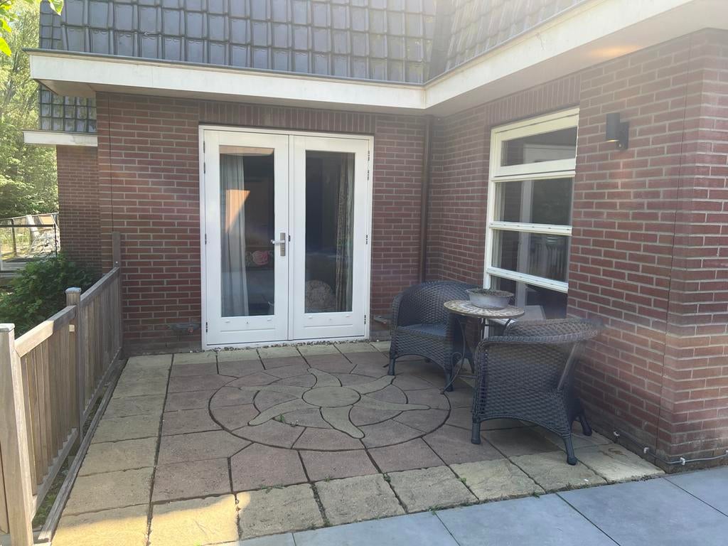 Terrastegels met zonpatroon 3x3 - Unieke tuindecoratie, Tuin en Terras, Tegels en Klinkers, Gebruikt, Terrastegels, Beton, Minder dan 5 m²