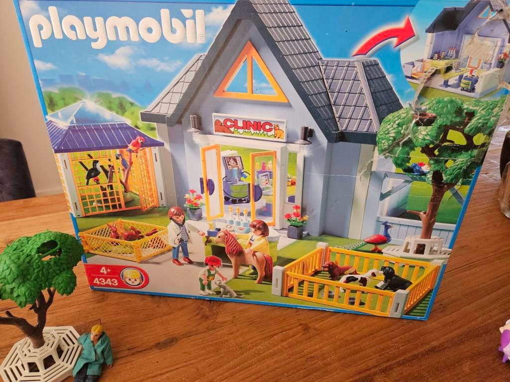 Playmobil Dierenkliniek met little petshop., Ophalen of Verzenden, Zo goed als nieuw
