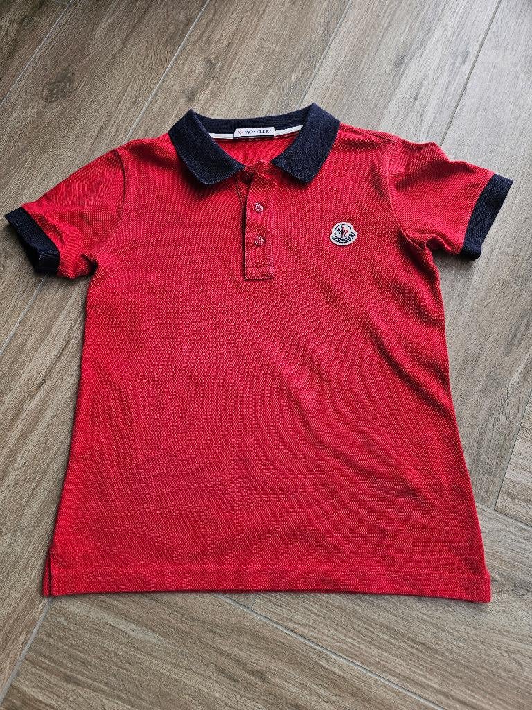 Moncler polo maat 128, Moncler, Ophalen of Verzenden, Zo goed als nieuw, Shirt of Longsleeve