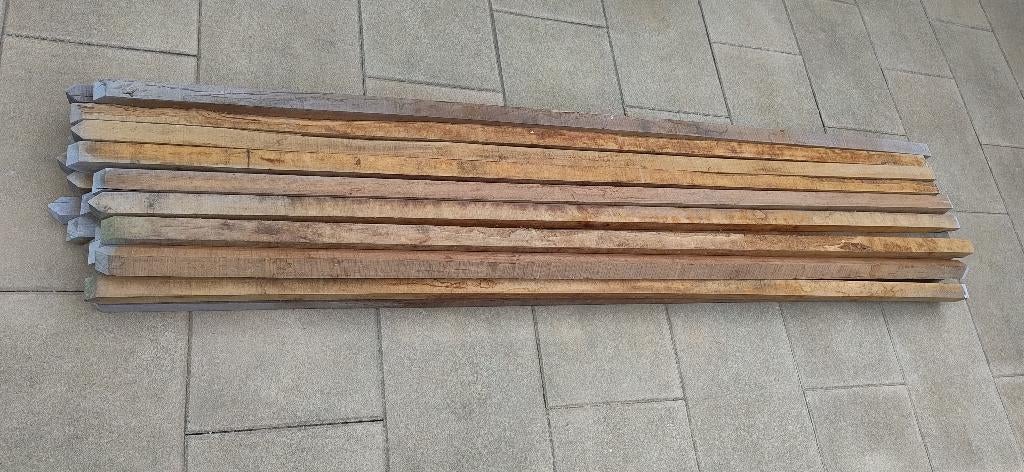 30 hard houten balken hardhout ca. 2450x45x45mm, Ophalen, 180 tot 250 cm, Balken, Hardhout