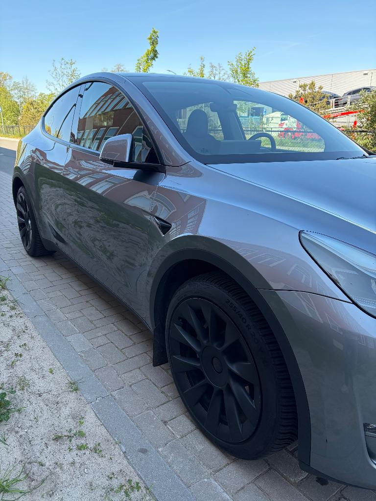 Tesla Model Y AWD Long Range 2023 Trekhaak Quicksilver 58dkm, Auto's, Tesla, Automaat, Leder, Elektrisch, Vierwielaandrijving
