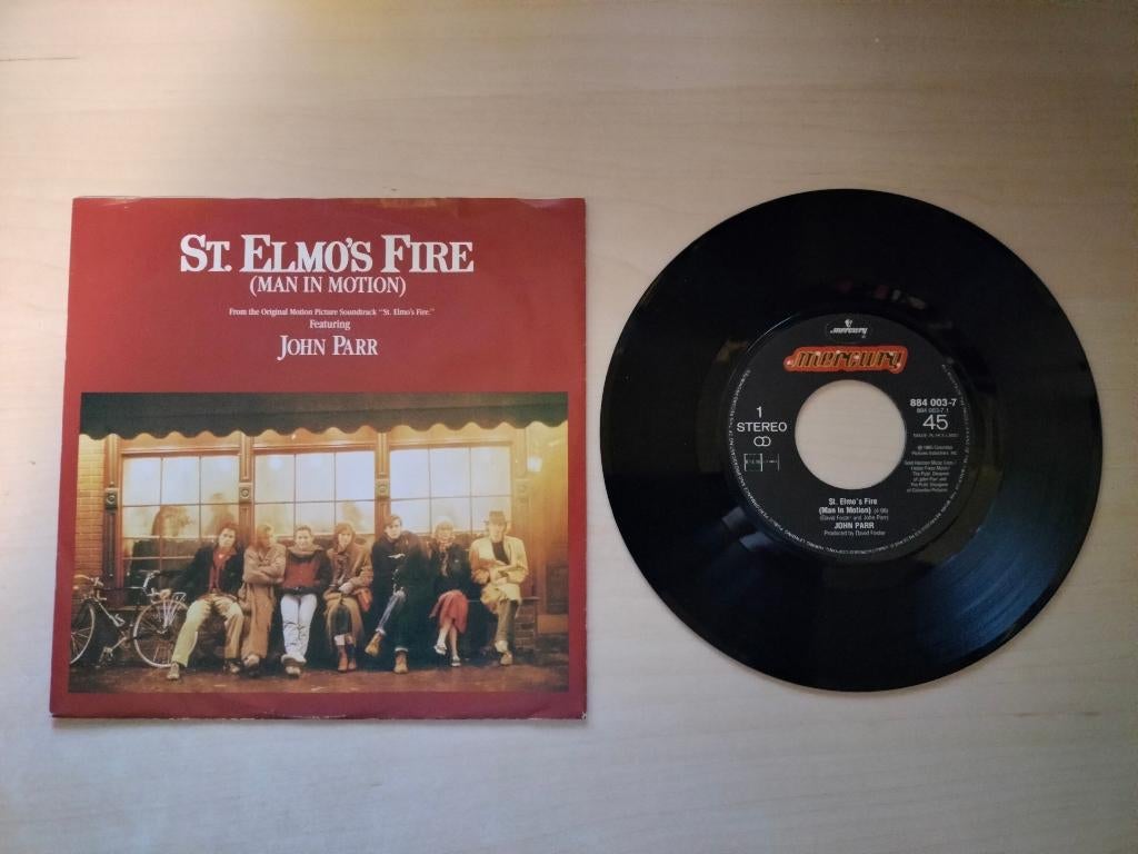 John Parr - St. Elmo's fire (Man in motion), Cd's en Dvd's, Gebruikt, 7 inch, Single, Ophalen of Verzenden