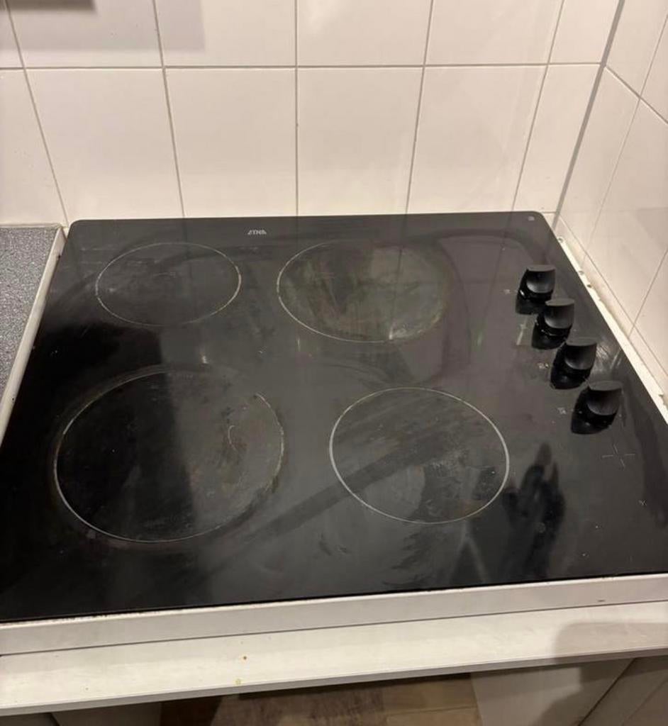 Etn Inductie Kookplaat - 4 Zones, Witgoed en Apparatuur, Ophalen, 4 kookzones, Zo goed als nieuw, Inbouw