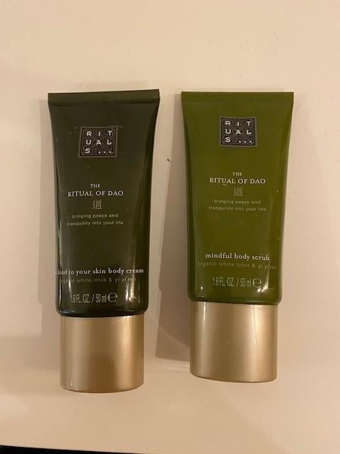 Nieuw Rituals Dao body cream 50 ml + body scrub 50 ml, Sieraden, Tassen en Uiterlijk, Uiterlijk | Lichaamsverzorging, Ophalen of Verzenden