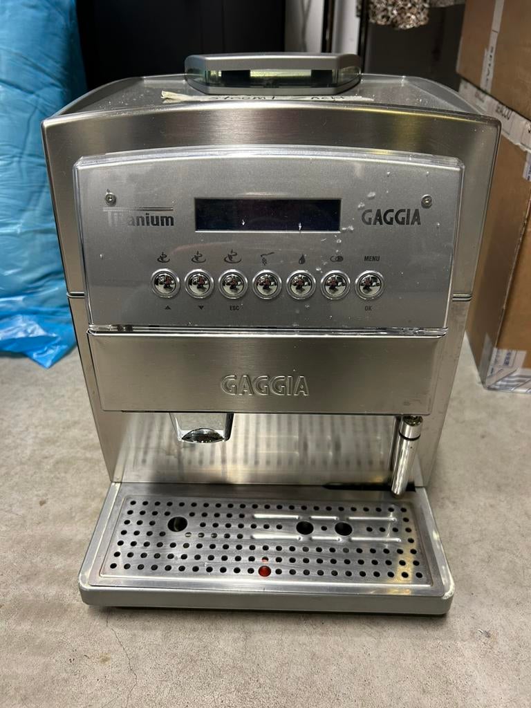 Gaggia Titanium Cappucino Espresso koffie apparaat, Ophalen of Verzenden, Zo goed als nieuw, Koffiemachine