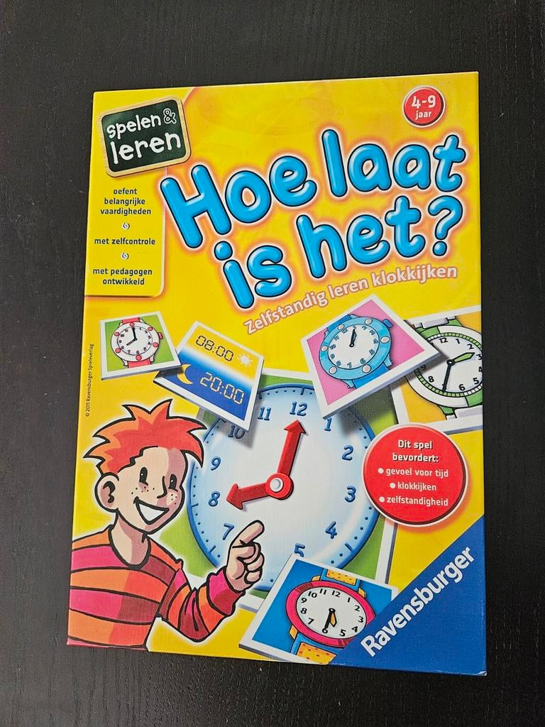 Ravensburger Spel & Leren: Hoe laat is het? Klokkijken, Hobby en Vrije tijd, Gezelschapsspellen | Bordspellen, Vijf spelers of meer